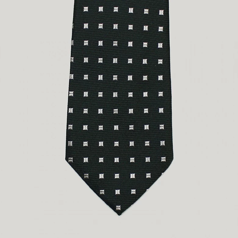 Purple Diamonds Woven Silk Tie - Image 3