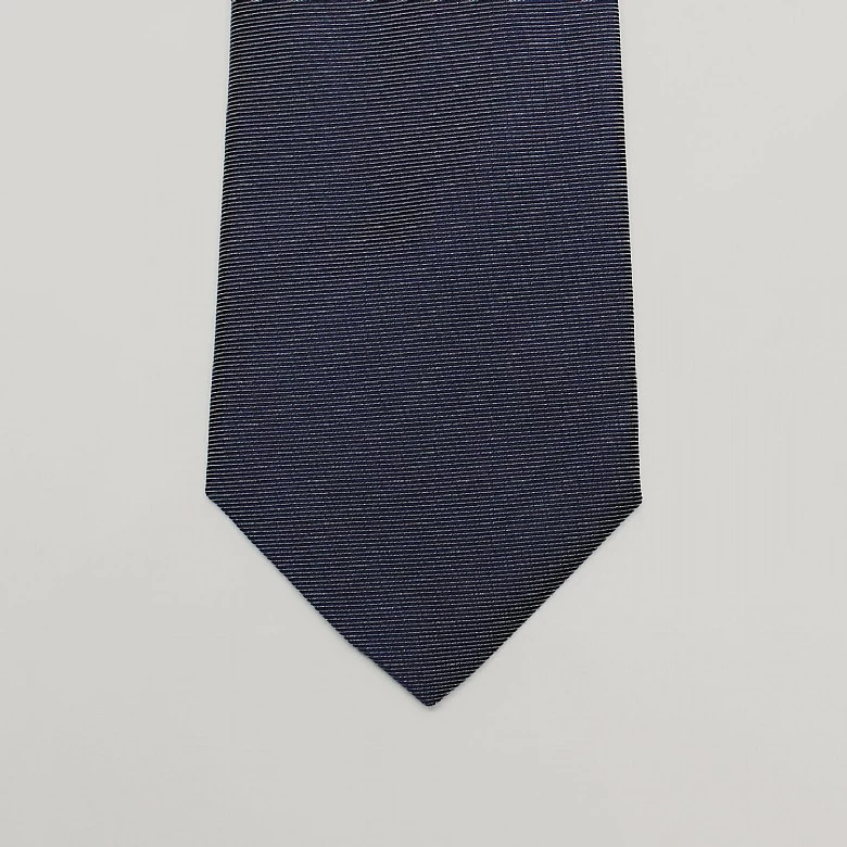 Yellow Plain Woven Silk Tie - Image 3