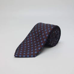 Red Petals Printed Silk Tie