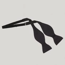 Black Satin Bow Tie