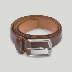 Mid Brown Feather Edge Belt