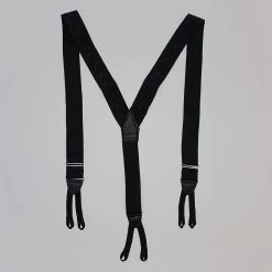 Black Silk Evening Braces