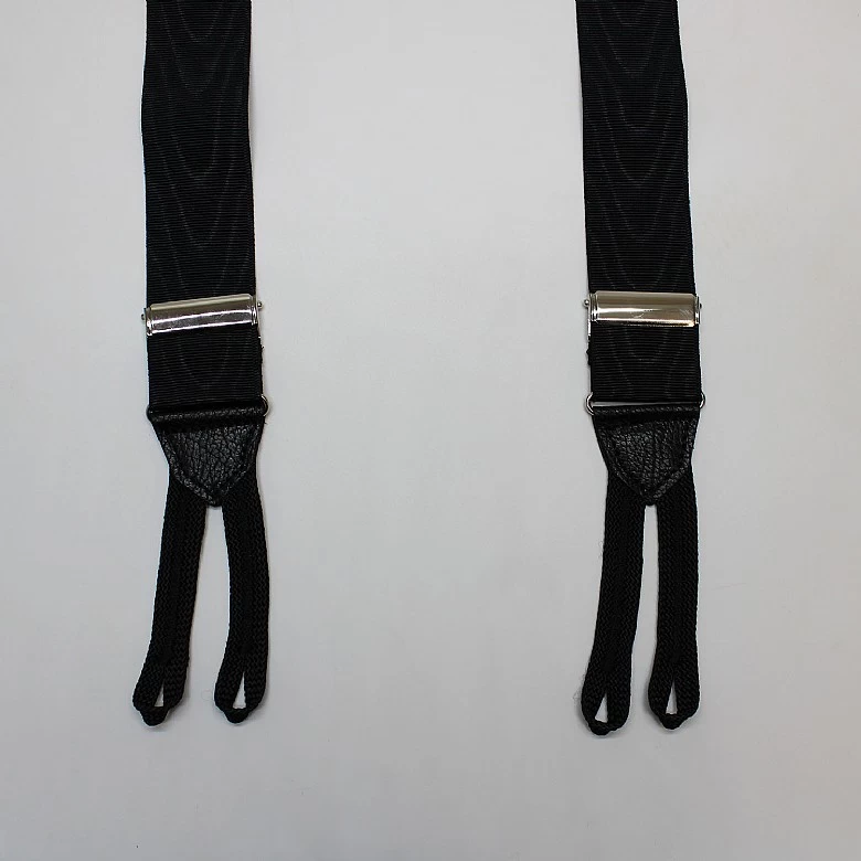 White Silk Evening Braces - Image 3