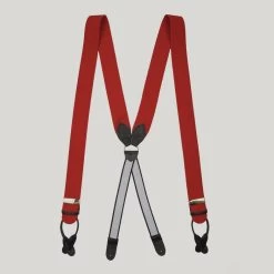 Red Boxcloth Braces