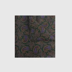 Green Paisley Silk Hank