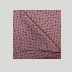 Pink Cats Printed Silk Hank