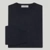 Navy Cotton Cashmere Crew Neck Jumper