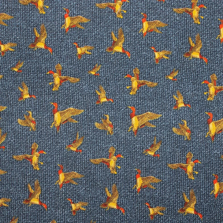 Yellow Pheasants Wool Scarf - Image 3
